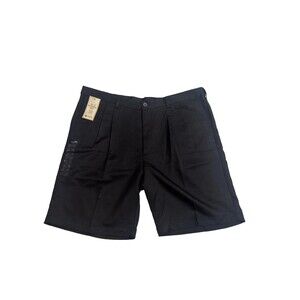 Haggar Cool 18 Gab Performance Shorts 40W Black Comfort Waist NEW With Tags